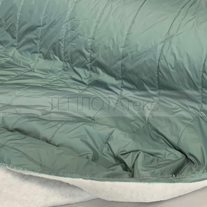 Полоса 15см (Наша), плащевая CIRE. Стеганая ткань (ут. 100гр) (Зеленый чай)