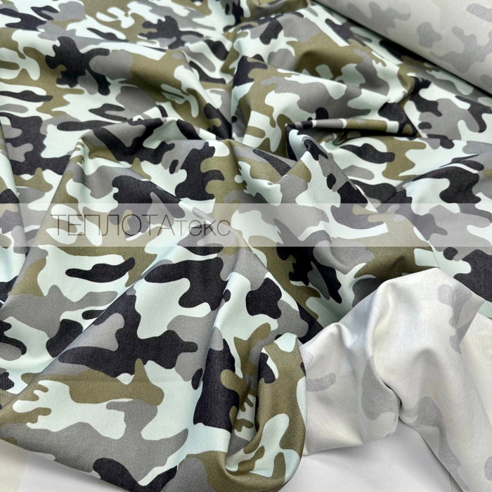 Джинс облегченный, Камуфляж цветной, Турция (Ментол/серый/хаки)