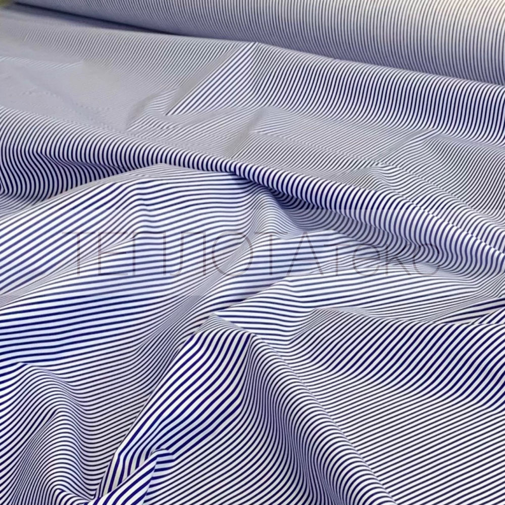 хб полоса белый и синий