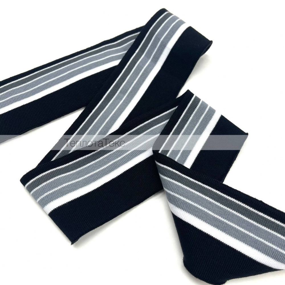 Черный с серыми полосами 3753